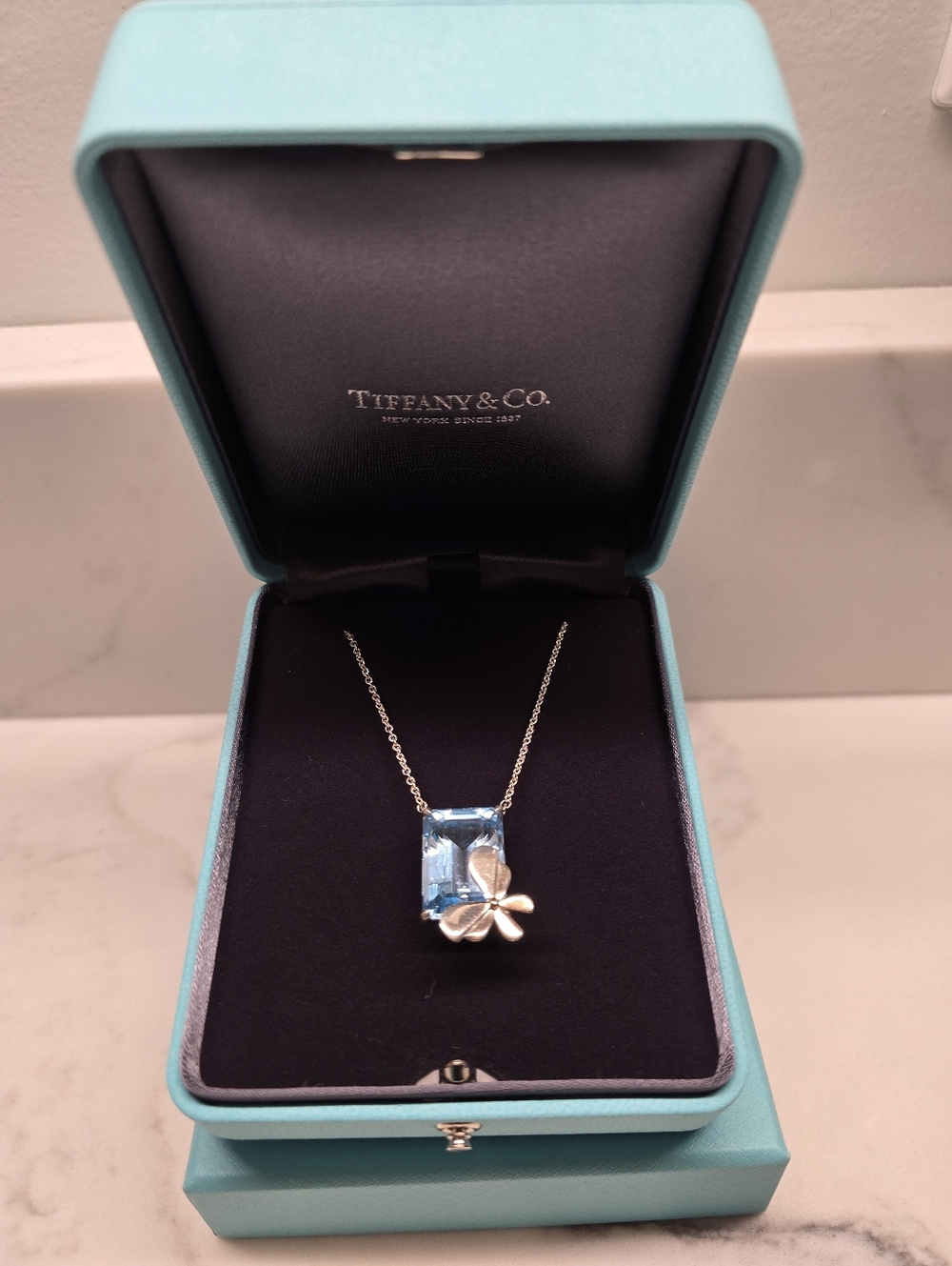 Tiffany&Co Return To Tiffany Love Bugs Blue Topaz Necklace